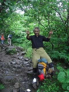 2009白山登山の石川社長