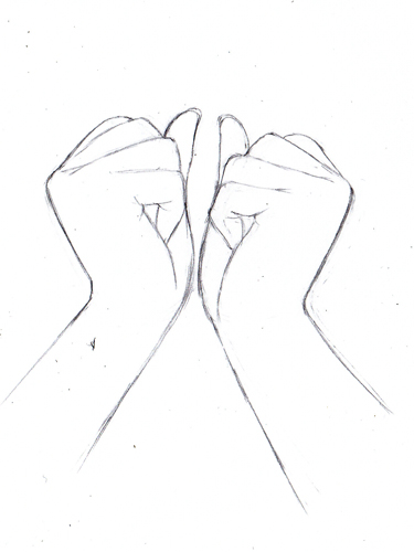 お絵描き練習記録 手足の描き方 手と感情の関係