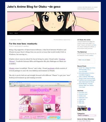 Jake's Anime Blog for Otaku ~de geso