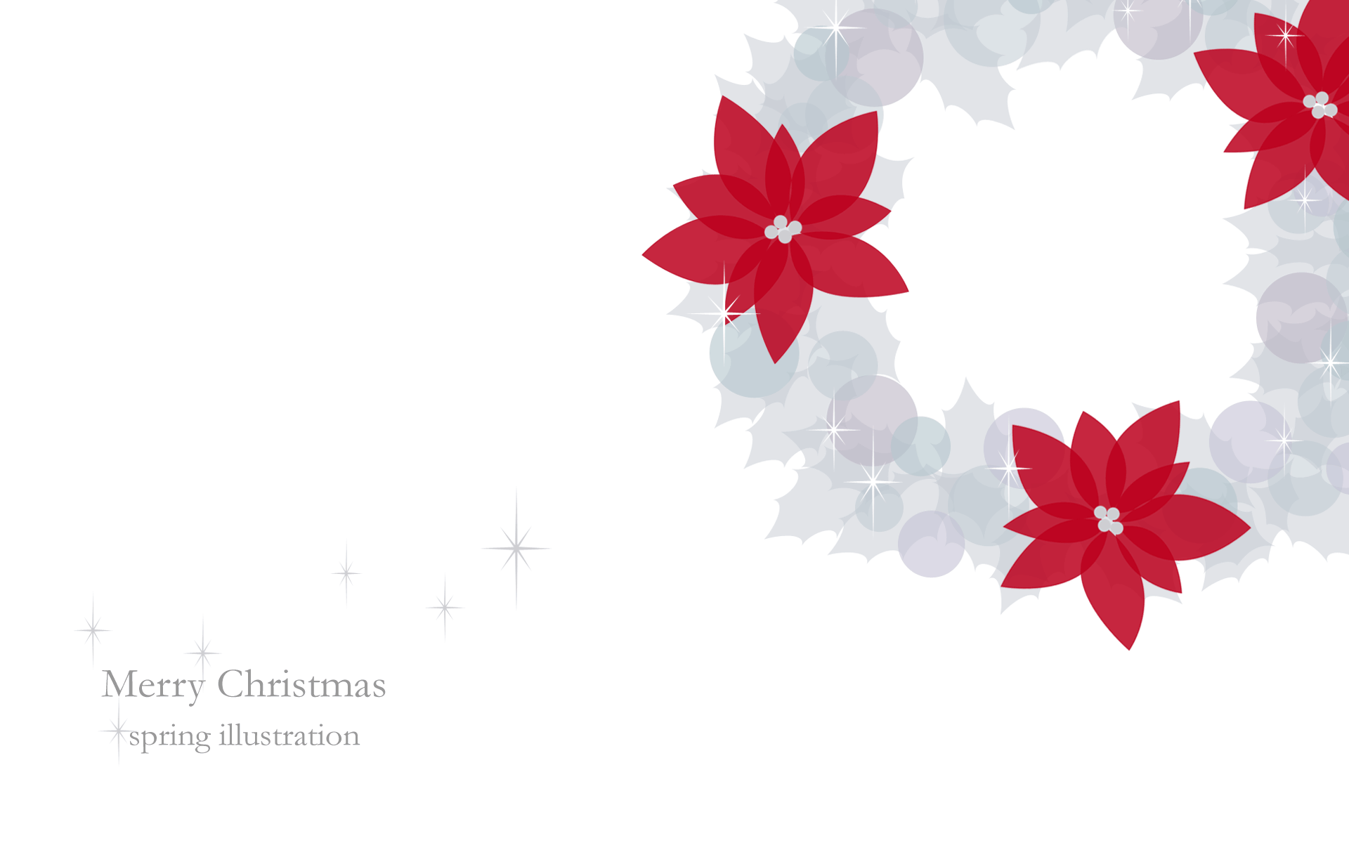 クリスマスリース 冬のイラスト壁紙 Spring Illustration シンプルでかわいいイラストのスマホ壁紙 スマホ待ち受け