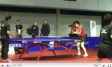 松平健太のサーブ練習（世界卓球2011の練習会場)