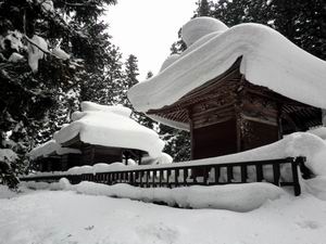米沢の雪景色・上杉家御廟所5