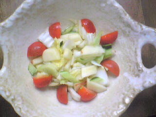 リンゴと白菜のサラダ