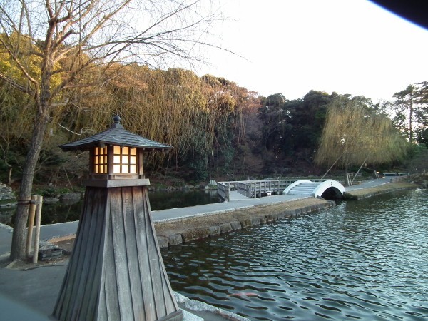 徳川園の池