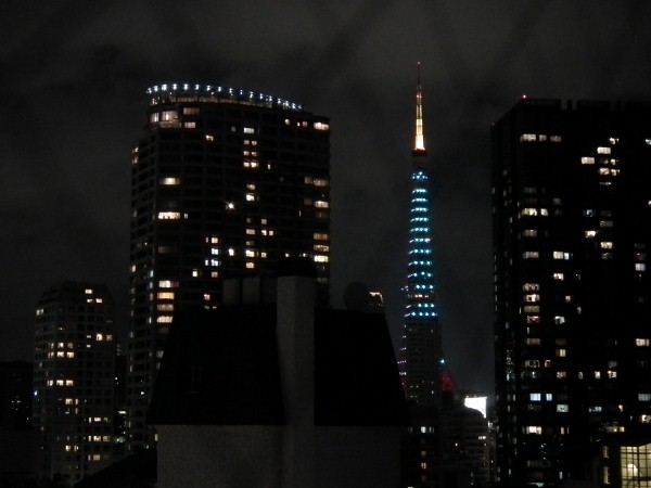 ホテルからの東京タワー